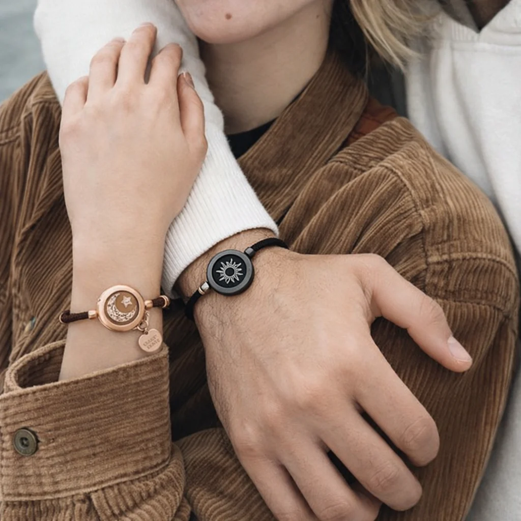 Sun-Moon Smart Sensing Couples Bracelet