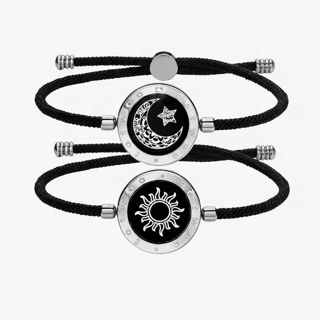 Sun-Moon Smart Sensing Couples Bracelet