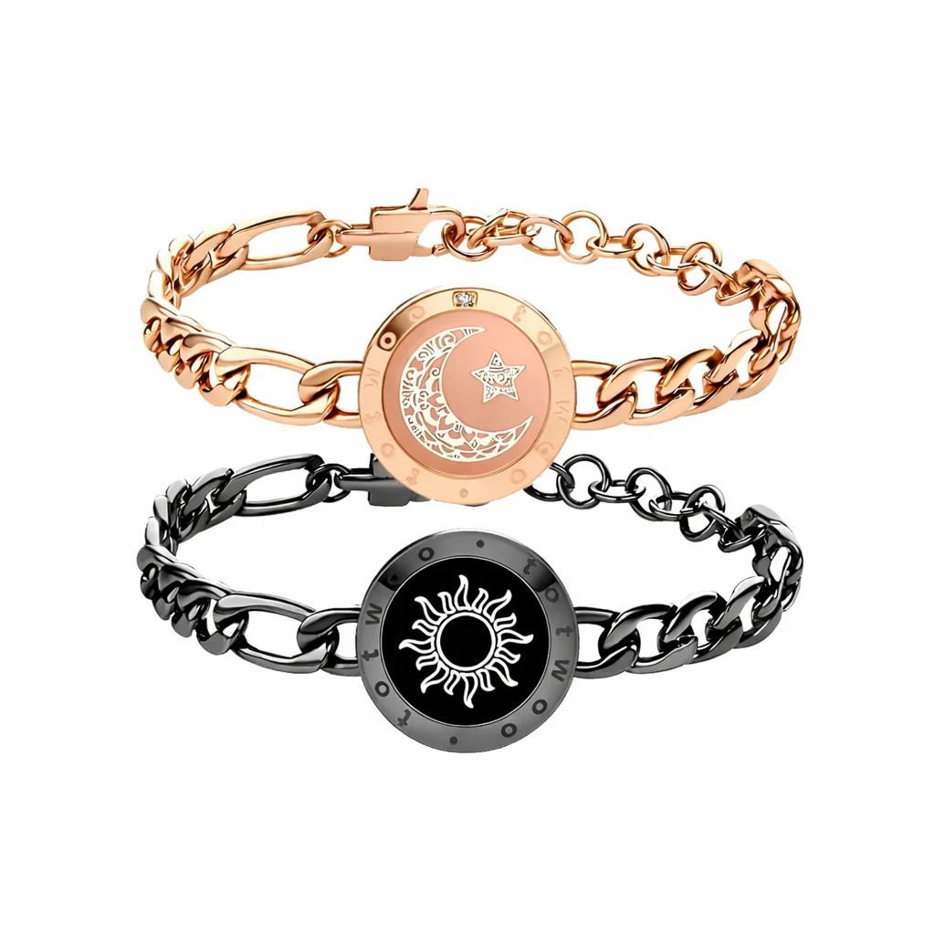 Sun-Moon Smart Sensing Couples Bracelet